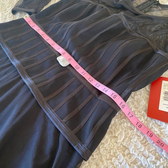 JS Collection NWT formal black evening gown S:12 - Picture 7 of 11